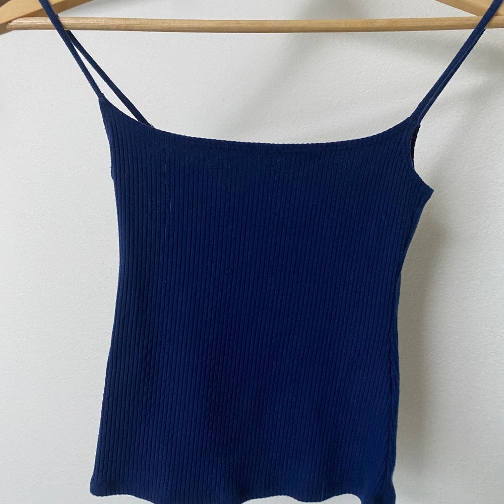 Reformation XS Danube Blue Tank Top